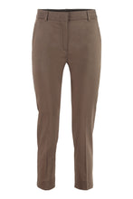Carica l'immagine nel visualizzatore di Gallery, Pantaloni a sigaretta Calcut in cotone stretch
