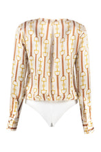 Carica l'immagine nel visualizzatore di Gallery, Blusa-body con scollo a V incrociato
