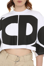 Carica l'immagine nel visualizzatore di Gallery, T-shirt crop con logo
