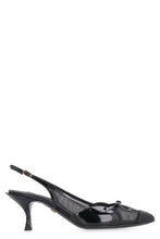 Carica l'immagine nel visualizzatore di Gallery, Slingback a punta in vernice e rete
