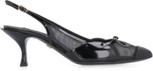 Carica l'immagine nel visualizzatore di Gallery, Slingback a punta in vernice e rete
