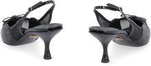 Carica l'immagine nel visualizzatore di Gallery, Slingback a punta in vernice e rete
