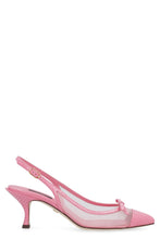 Carica l'immagine nel visualizzatore di Gallery, Slingback a punta in rete e pelle
