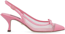 Carica l'immagine nel visualizzatore di Gallery, Slingback a punta in rete e pelle
