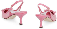 Carica l'immagine nel visualizzatore di Gallery, Slingback a punta in rete e pelle
