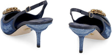 Carica l'immagine nel visualizzatore di Gallery, Slingback a punta in denim
