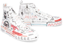 Carica l'immagine nel visualizzatore di Gallery, Sneakers high-top in tela con patch

