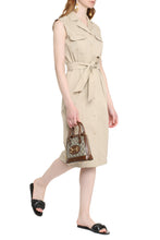 Load image into Gallery viewer, Elica belted cotton shirtdress
