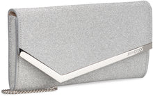 Load image into Gallery viewer, Emmie glittered fabric clutch
