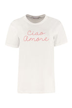 Carica l'immagine nel visualizzatore di Gallery, T-shirt in cotone con ricamo

