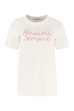 Carica l'immagine nel visualizzatore di Gallery, T-shirt in cotone con ricamo
