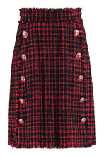 Carica l'immagine nel visualizzatore di Gallery, Gonna in tweed con bottoni smaltati
