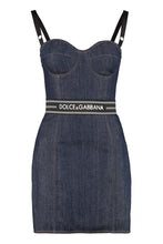 Load image into Gallery viewer, Denim bustier dress
