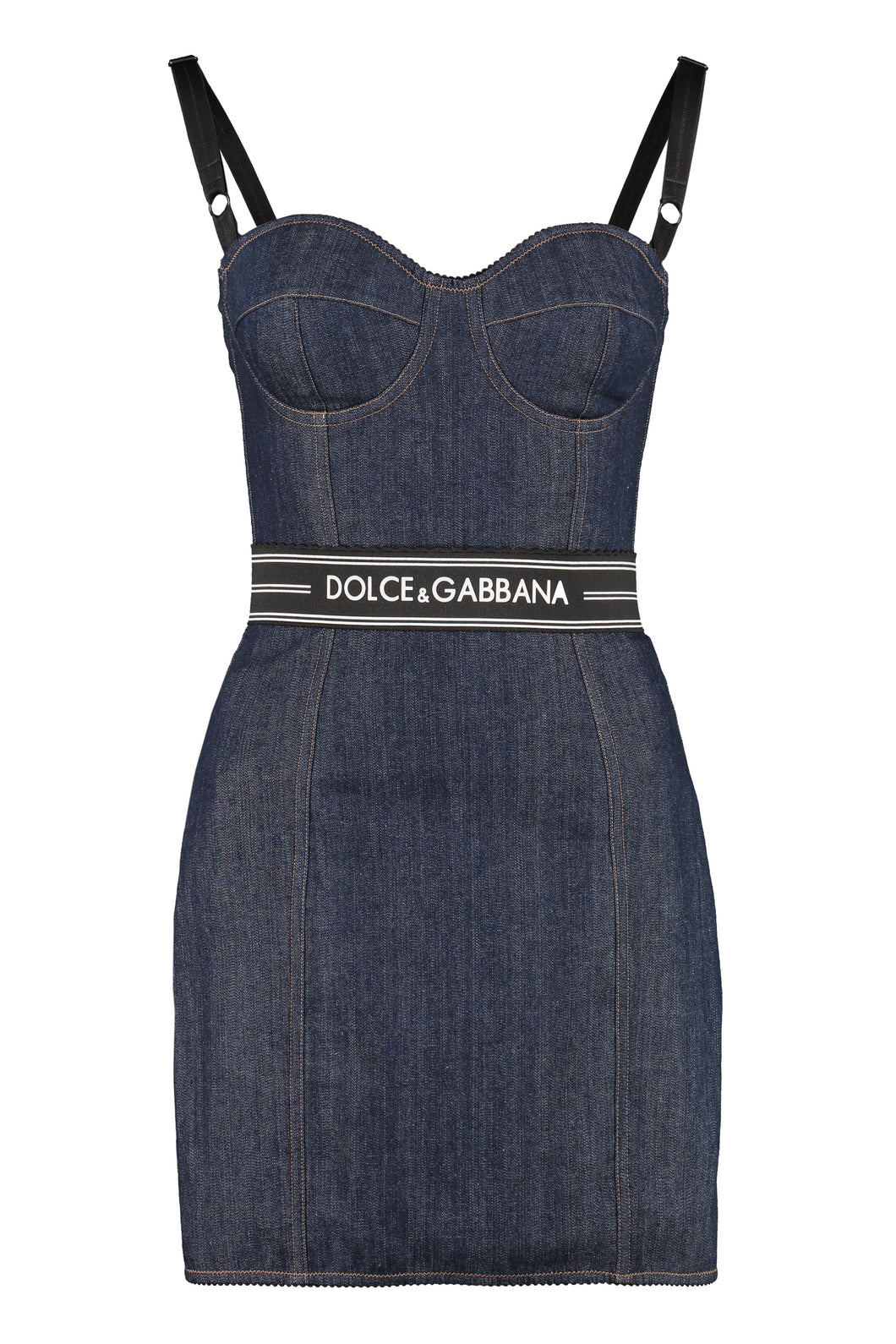 Denim bustier dress