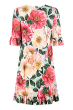 Carica l&#39;immagine nel visualizzatore di Gallery, Abito in cady stampa Camelie
