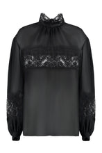 Carica l'immagine nel visualizzatore di Gallery, Blusa in georgette e pizzo
