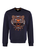 Load image into Gallery viewer, Tiger embroidered cotton sweatshirt
