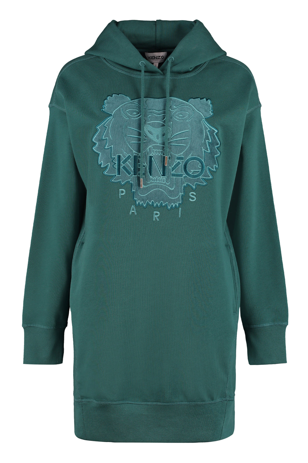 Logo print cotton sweatdress