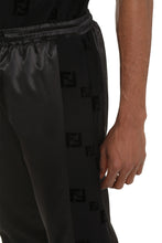 Carica l'immagine nel visualizzatore di Gallery, Track-pants in raso con bande logate
