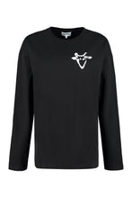 Carica l'immagine nel visualizzatore di Gallery, T-shirt in cotone a maniche lunghe
