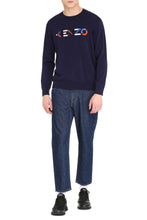Carica l'immagine nel visualizzatore di Gallery, Pullover in cotone con logo ricamato
