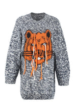 Carica l'immagine nel visualizzatore di Gallery, Mini-abito K-Tiger in maglia jacquard
