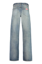 Carica l'immagine nel visualizzatore di Gallery, Jeans straight leg Asagao a 5 tasche
