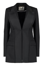 Load image into Gallery viewer, Contrasting lapel tuxedo blazer
