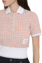Load image into Gallery viewer, Cotton tweed polo shirt
