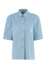 Carica l'immagine nel visualizzatore di Gallery, Camicia a maniche corte in denim
