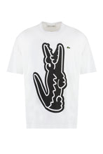 Carica l'immagine nel visualizzatore di Gallery, Lacoste x Comme des Garçons - T-shirt a maniche corte in cotone con stampa
