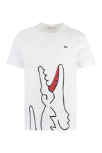 Carica l'immagine nel visualizzatore di Gallery, Lacoste x Comme des Garçons - T-shirt a maniche corte in cotone con stampa
