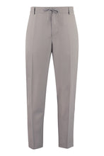 Carica l'immagine nel visualizzatore di Gallery, Pantaloni in misto lana con coulisse in vita
