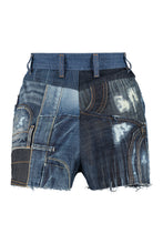 Carica l'immagine nel visualizzatore di Gallery, Shorts in denim a vita alta
