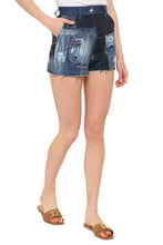 Carica l'immagine nel visualizzatore di Gallery, Shorts in denim a vita alta

