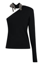 Carica l'immagine nel visualizzatore di Gallery, Top monospalla in maglia
