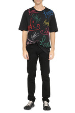 Carica l'immagine nel visualizzatore di Gallery, T-shirt in cotone ricamata
