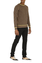 Carica l'immagine nel visualizzatore di Gallery, Pullover girocollo con logo all-over
