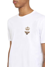 Carica l'immagine nel visualizzatore di Gallery, T-shirt girocollo con inserti decorativi
