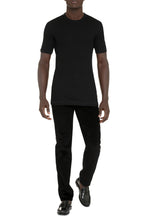 Carica l'immagine nel visualizzatore di Gallery, T-shirt girocollo in cotone a costine
