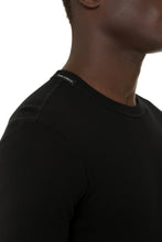 Carica l'immagine nel visualizzatore di Gallery, T-shirt girocollo in cotone a costine
