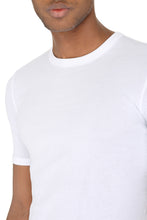 Carica l'immagine nel visualizzatore di Gallery, T-shirt girocollo in cotone a costine
