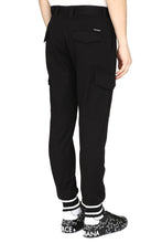 Carica l'immagine nel visualizzatore di Gallery, Pantaloni cargo in cotone stretch
