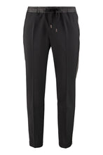 Carica l'immagine nel visualizzatore di Gallery, Pantaloni in misto lana con coulisse in vita

