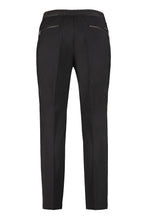 Carica l'immagine nel visualizzatore di Gallery, Pantaloni in misto lana con coulisse in vita
