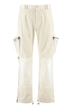 Carica l'immagine nel visualizzatore di Gallery, Pantaloni straight-leg in misto cotone
