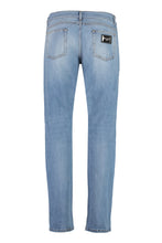 Carica l'immagine nel visualizzatore di Gallery, Jeans straight leg a 5 tasche
