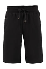 Carica l'immagine nel visualizzatore di Gallery, Track-pants corti in cotone stretch
