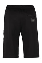 Carica l'immagine nel visualizzatore di Gallery, Track-pants corti in cotone stretch
