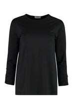 Carica l'immagine nel visualizzatore di Gallery, T-shirt a maniche lunghe in cotone stretch
